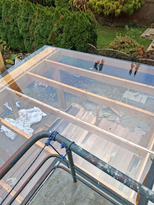 Taras drewniany zadaszony