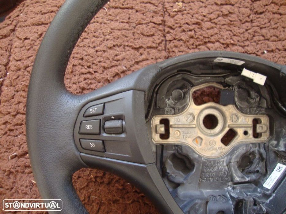 volante em pele+multifunçoes + cruise control BMW F20 + F30 sem airbag