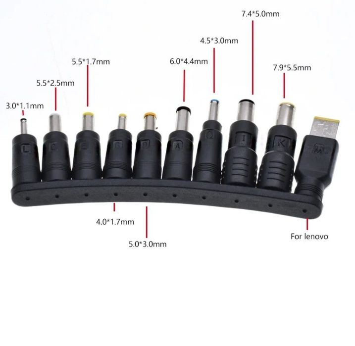 Набір перехідників для ноутбука + кабель 100W