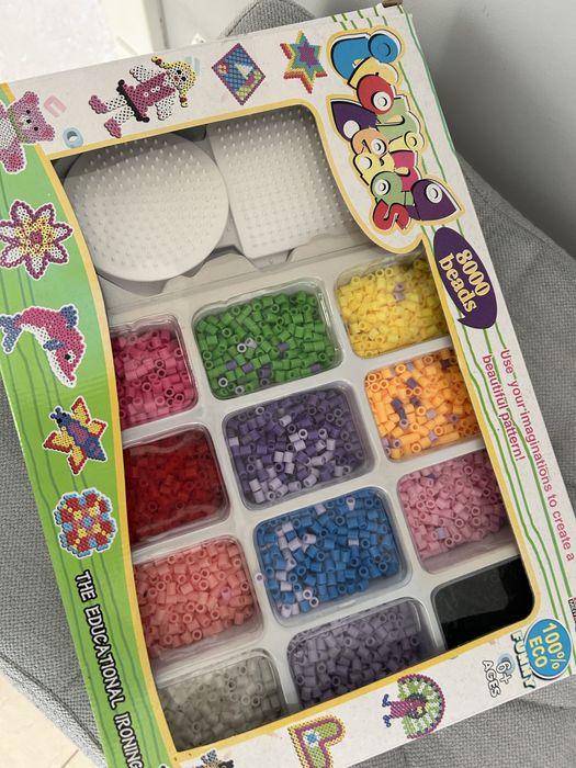 Duży zestaw koralików do prasowania