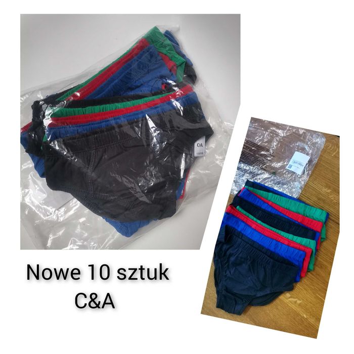 C&A 10 szt Nowe majtki 110/116 wielopak majtki 110/116