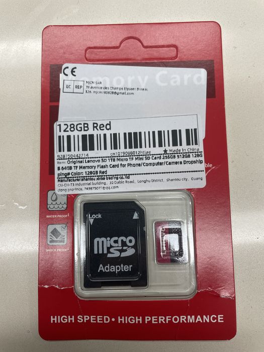 Micro Cartão Sd 128Gb