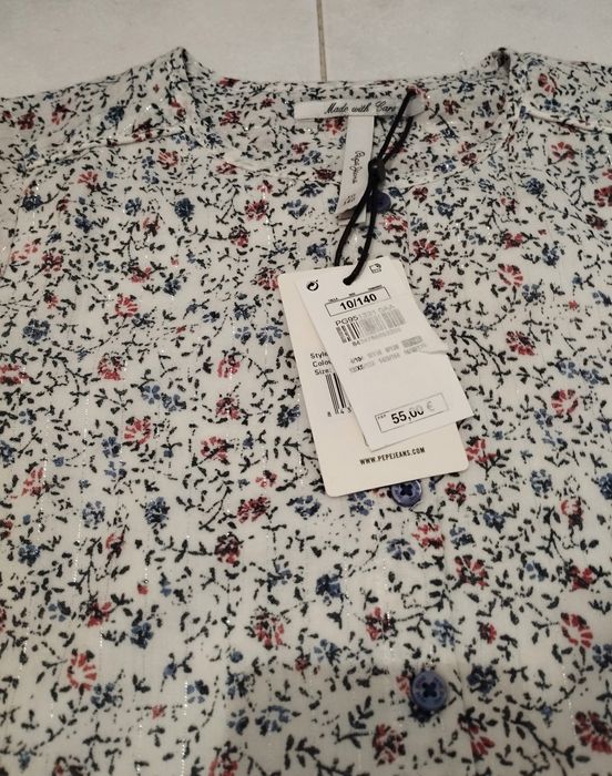 Vestido Florido Pepe Jeans Novo - 10 anos