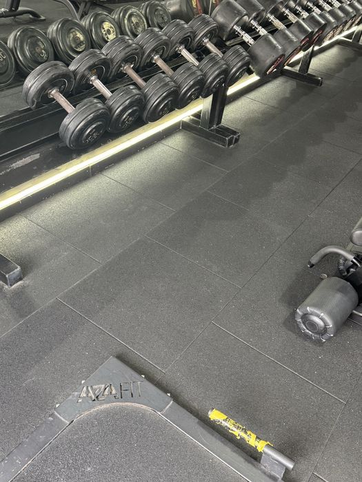 Discos / maquina dorsal / maquina agachamentos / bikes