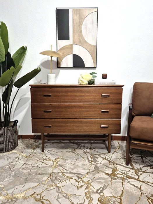 Comoda Olaio Baltico / Mesa de Apoio / Vintage / Anos 60-70 / Movel / Quarto