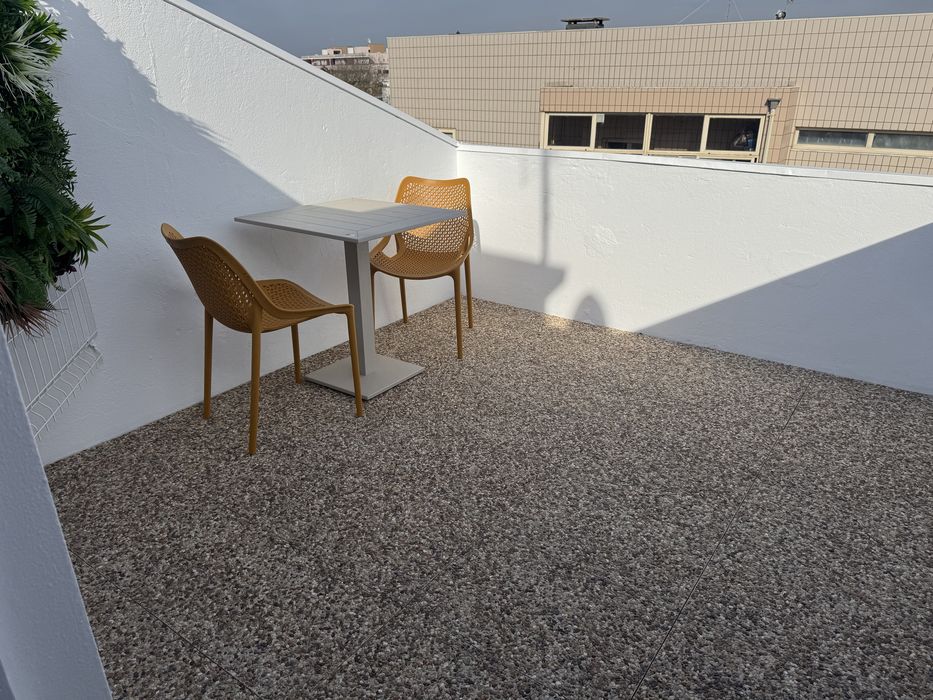 T1 com terraço Póvoa de Varzim