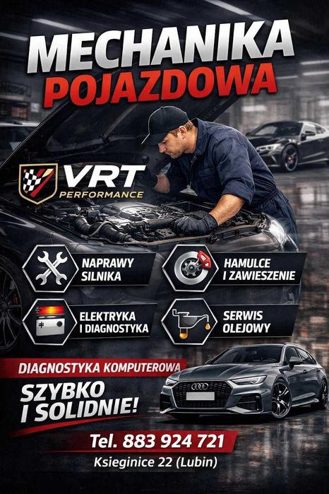 VRT Warsztat samochodowy – mechanika, diagnostyka, Szybkie terminy