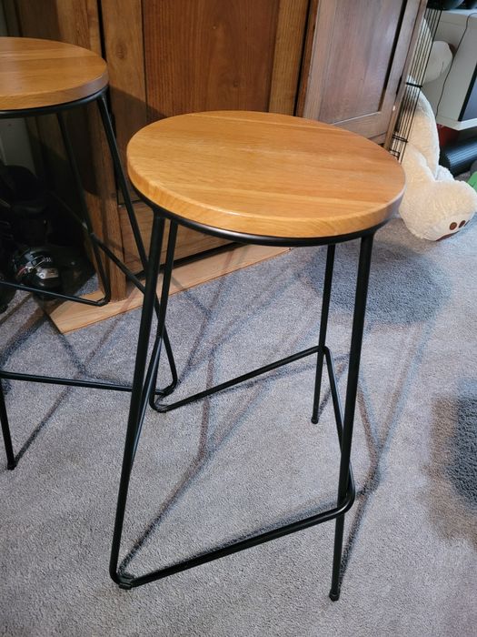 Hoker,  krzesło barowe 3szt