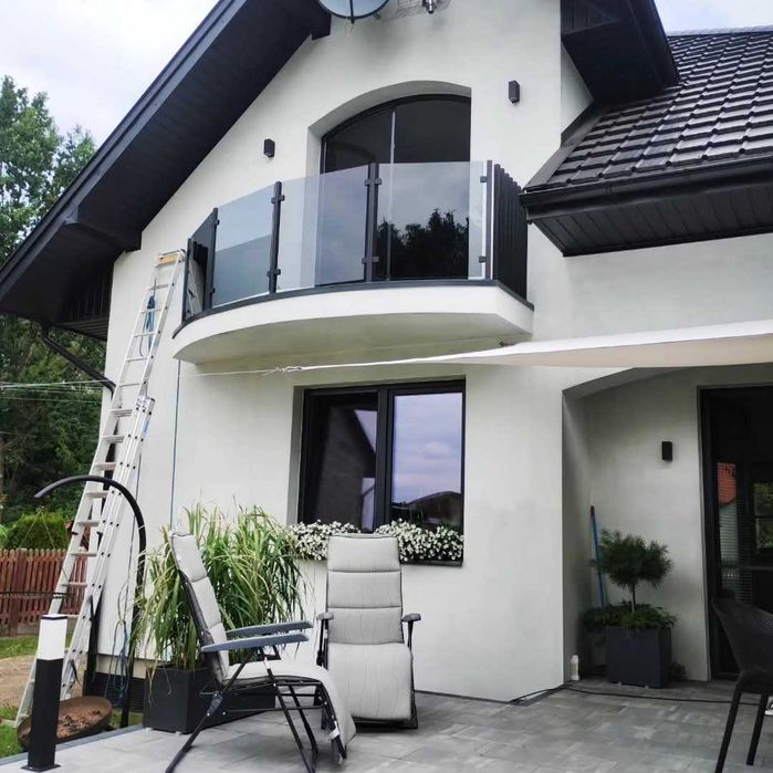 Balustrady szklane