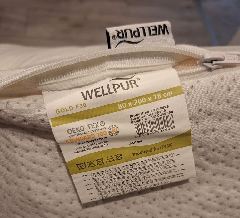 Materac Wellpur Gold F30 80x200