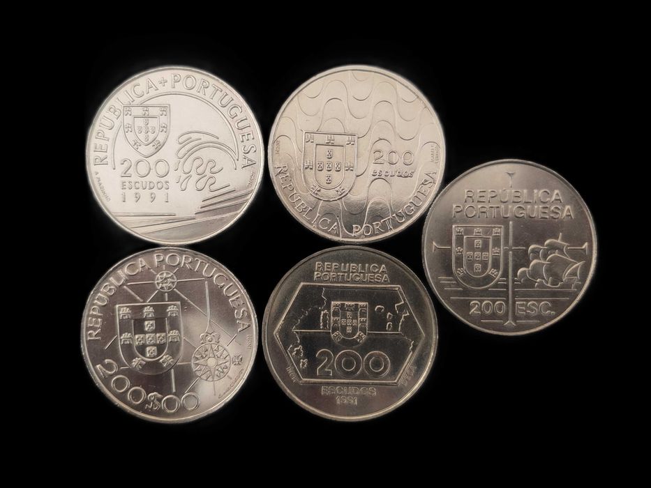 5 moedas de 200$ Comemorativas - (Conjunto 4€) #1