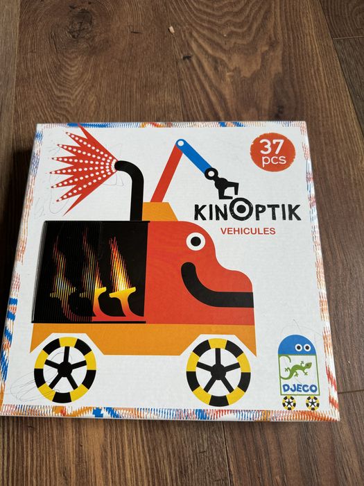 Djeco kinoptik. Гра конструктор. Анімаційний пазл. Машини