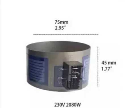 Grzałka pompy myjącej zmywarki Bosch Siemens 75x45 2080W