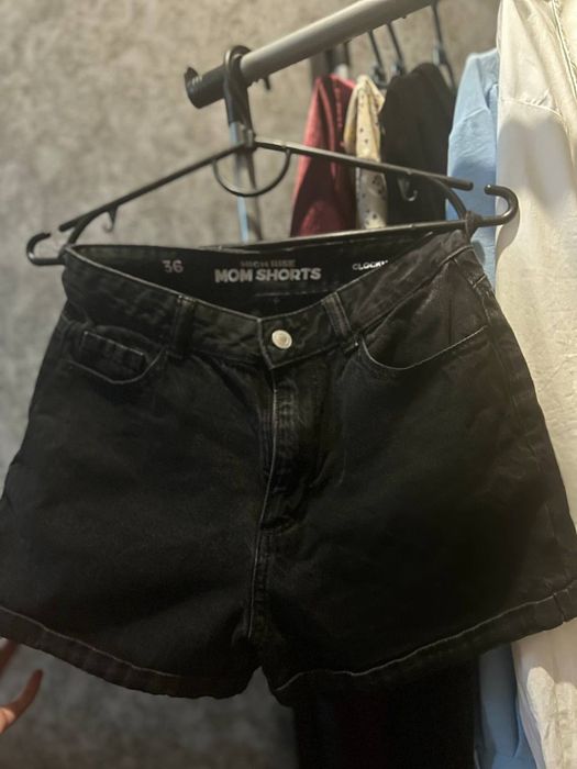 Джинсові чорні шорти
