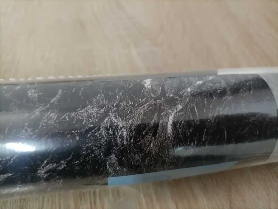 Papier Winylowy Na Blat Kuchenny Samoprzylepny Marmur Czarny Nr194