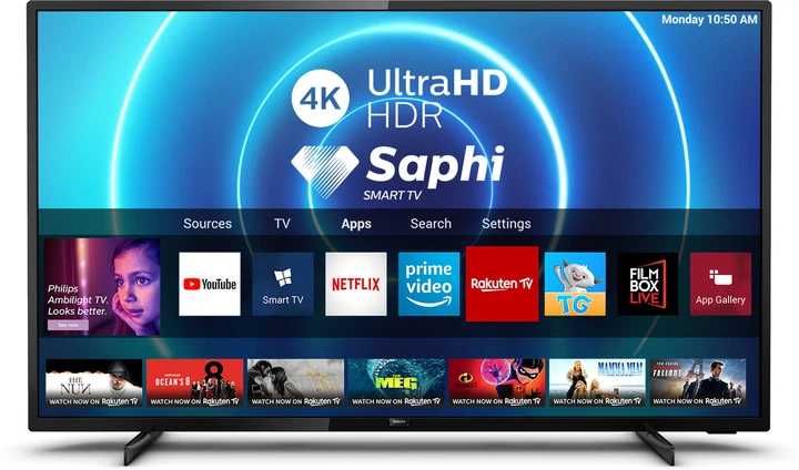 Smart TV LED 4K 58 Philips 58PUS7505 Usb Dolby Vision Dolby Atmos DVB-T2