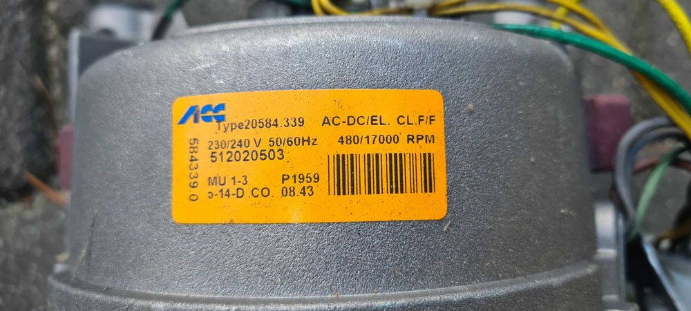 Silnik pralki 20584.339 / 512020,503 SPRAWNY Whirlpool, Ardo, 230V