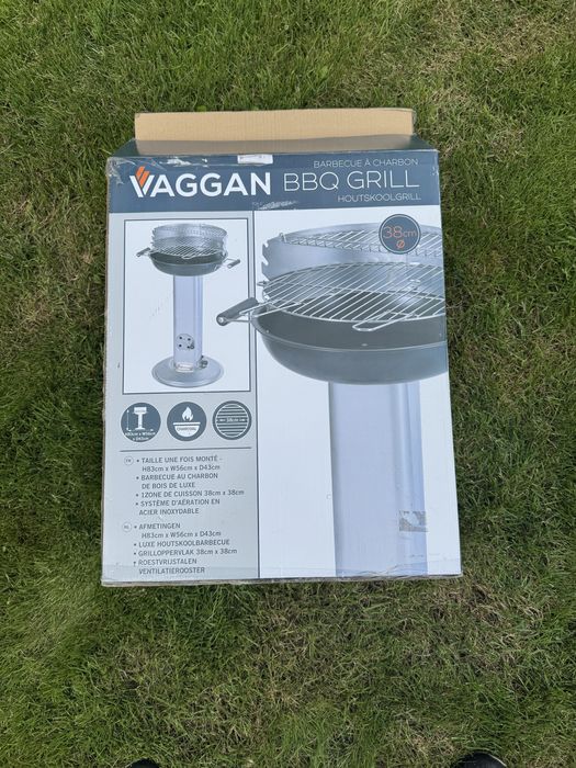 Nowy Grill Ogrodowy Węglowy VAGGAN 38cmx38cm