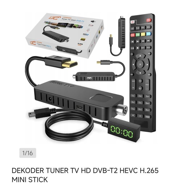 Mini dekoder tv DVB-T T2 HEVC