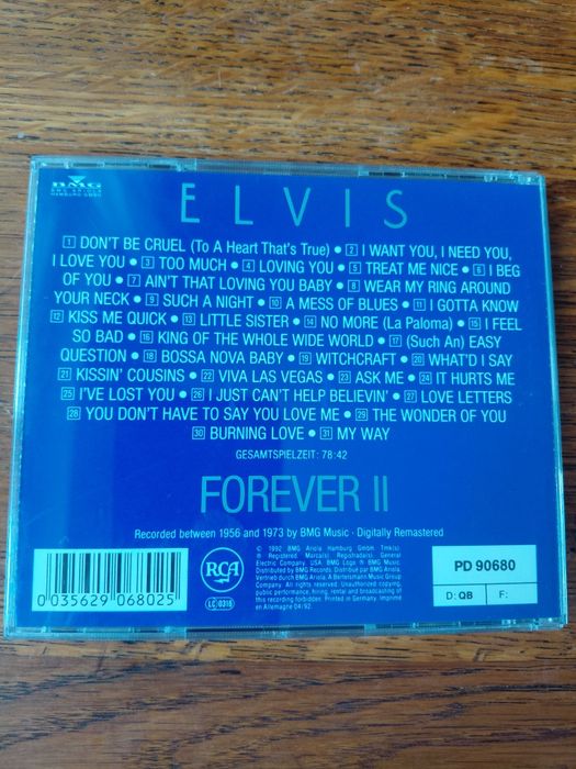 Elvis  Forever II  CD