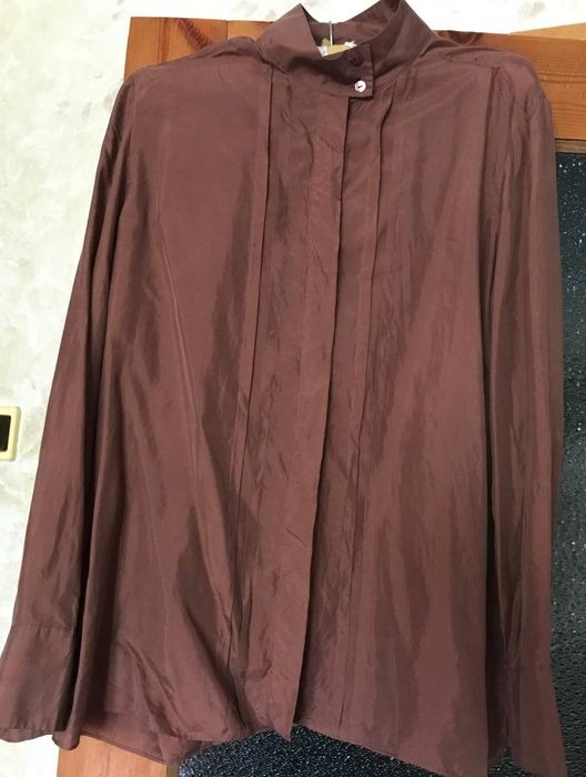Massimo Duttii шоколадна з блиском блузка, розмір 40