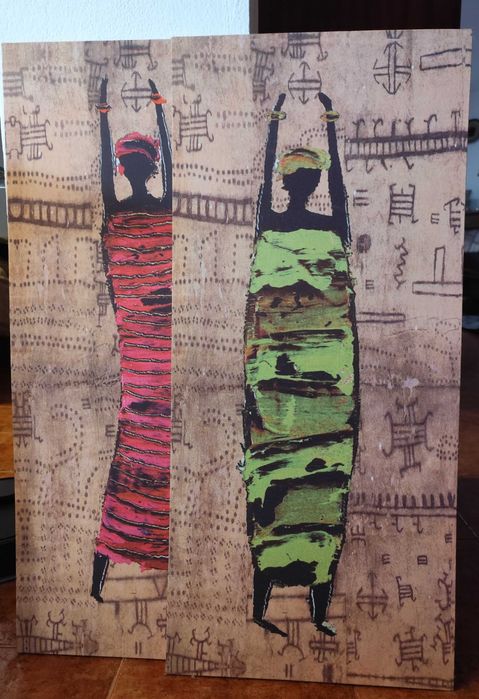 Conjunto de quadros tema étnico