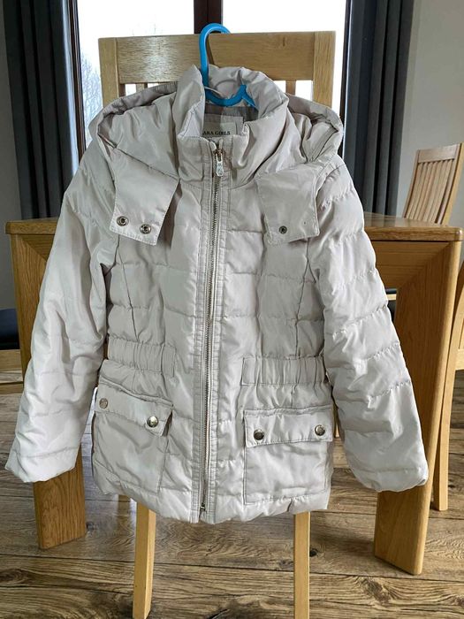Kurtka płaszczyk  zimowa dziewczynka  122 Zara Premium  50% puch 50% p