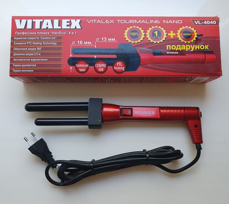 Плойка двойная VITALEX VL-4040.