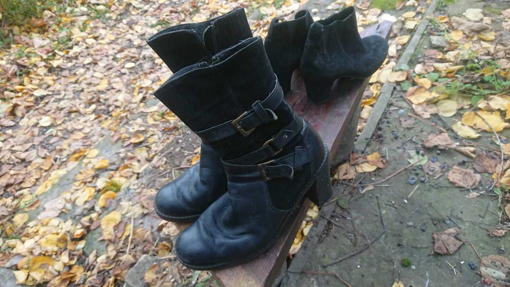 Зимняя женская обувь в нормальном состоянии (даром)