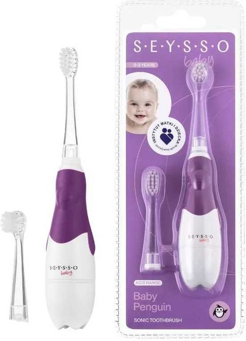 Szczoteczka soniczna dla dzieci 0–3 lata – Baby Penguin gratis pasta