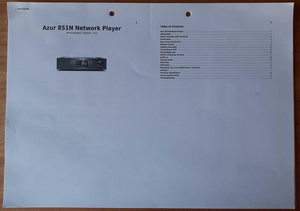 Streamer/ DAC/ Pré Amplificador - Cambridge Audio Azur 851N