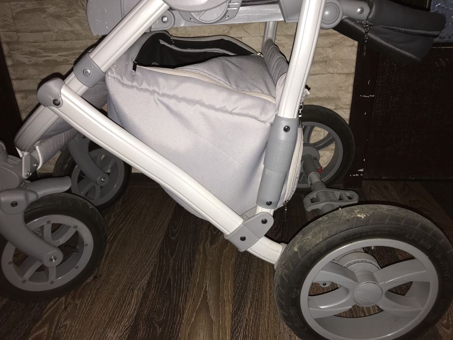 Wózek 2w1 Turkusowo-szary Camarelo Łódź lekki, również dla wysokich