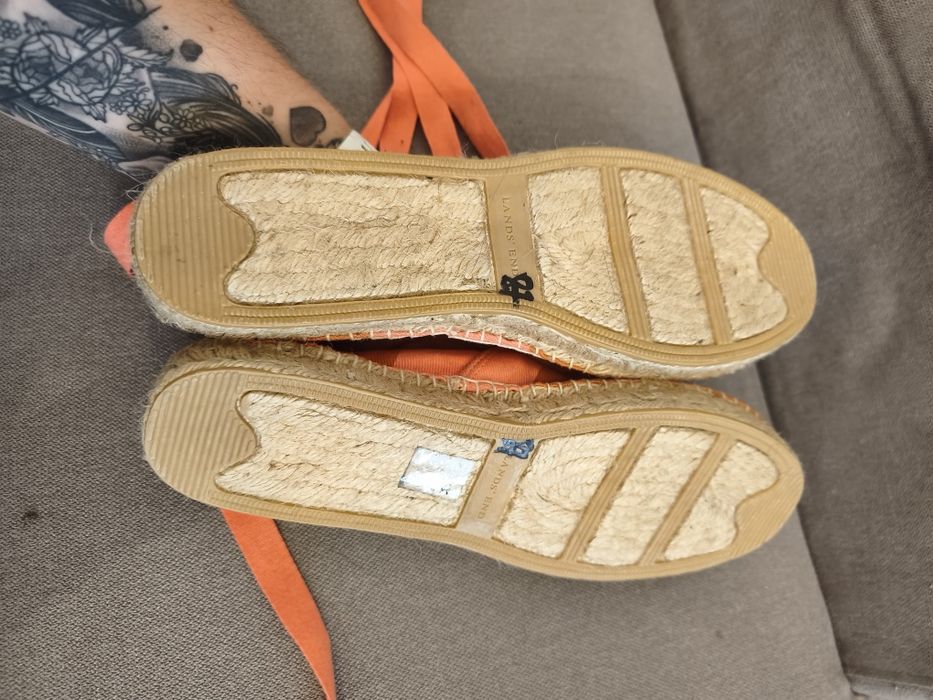Wiązane buty espadryle 41