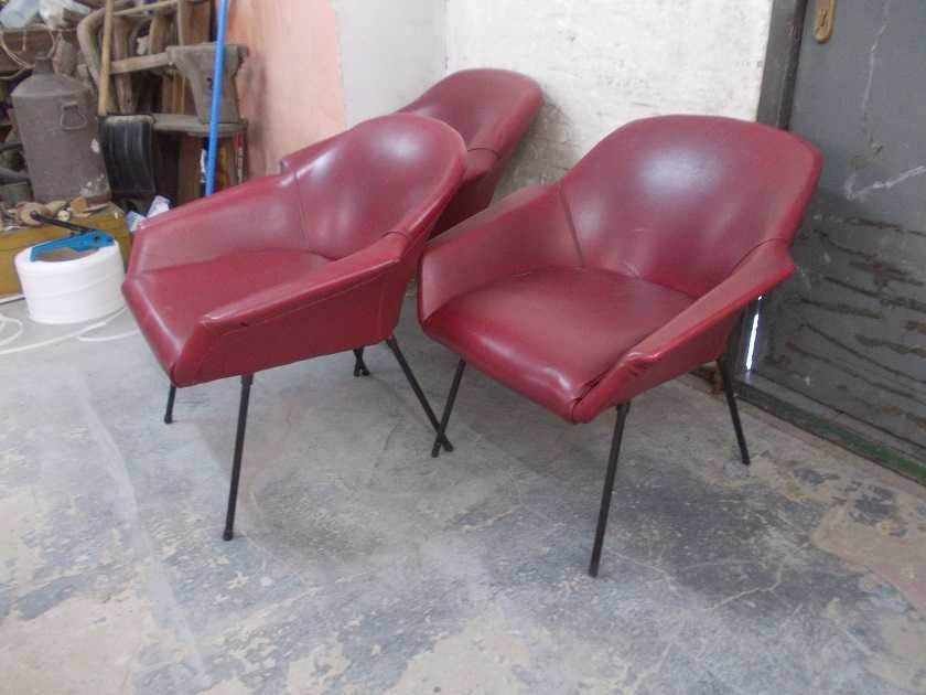 Stare fotele muszelki patyczaki PRL vintage