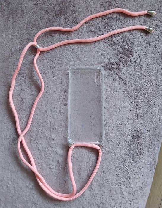 Crossbody / strap clear case do Samsung Galaxy A30s / A50 etui sznurek