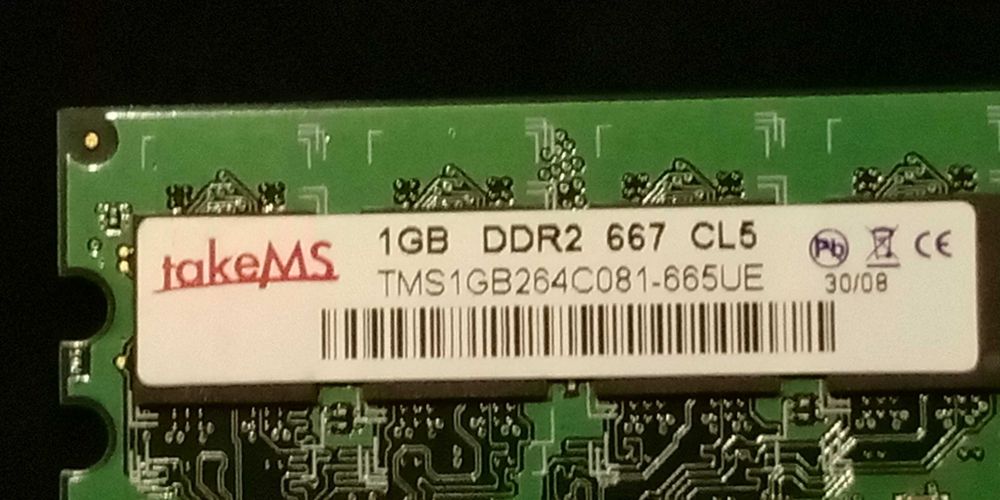 Memórias RAM DDR2 512MB 1GB64738265760641123