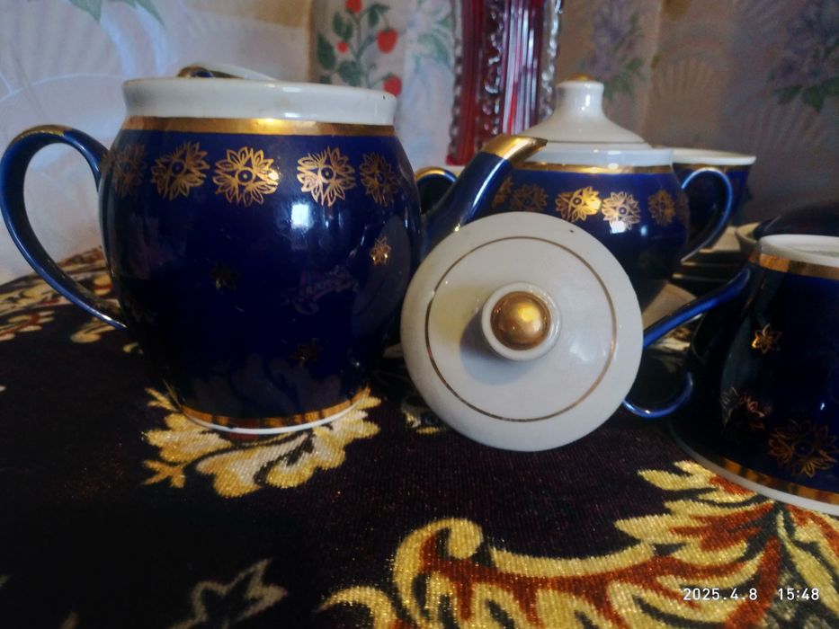 Сервiз чайний  кобальтовий