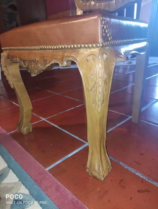 Conjunto de Sala de Jantar em Madeira Maciça – Estilo Rústico