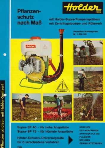 Pulverizador holder Supra 40