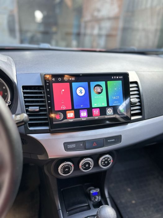 Повний комплект андроид магнитолы для Mitsubishi Lancer 10 та Lancer 9 магнітола 9/10 дюймів CarPlay Android auto