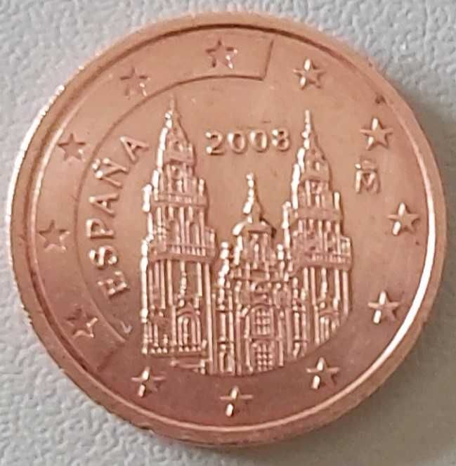 2 cêntimos de 2008 de Espanha, Santiago de Compostela