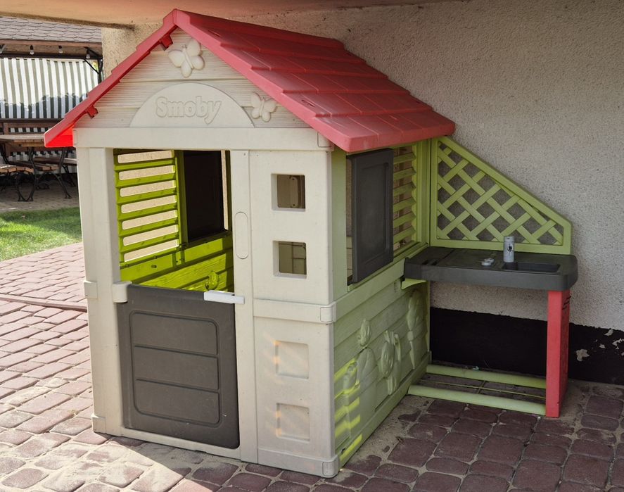 Domek SMOBY Nature z kuchnią 810713