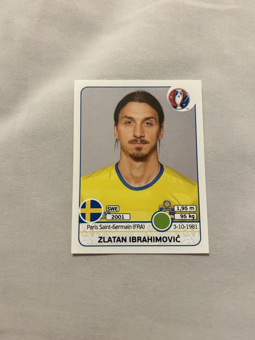 Cromo Zlatan Ibrahimovic europeu 2016