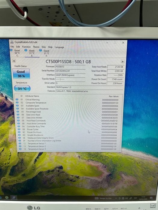 ssd накопичувач m2 2280 crucial 500 gb диск ссд накопитель