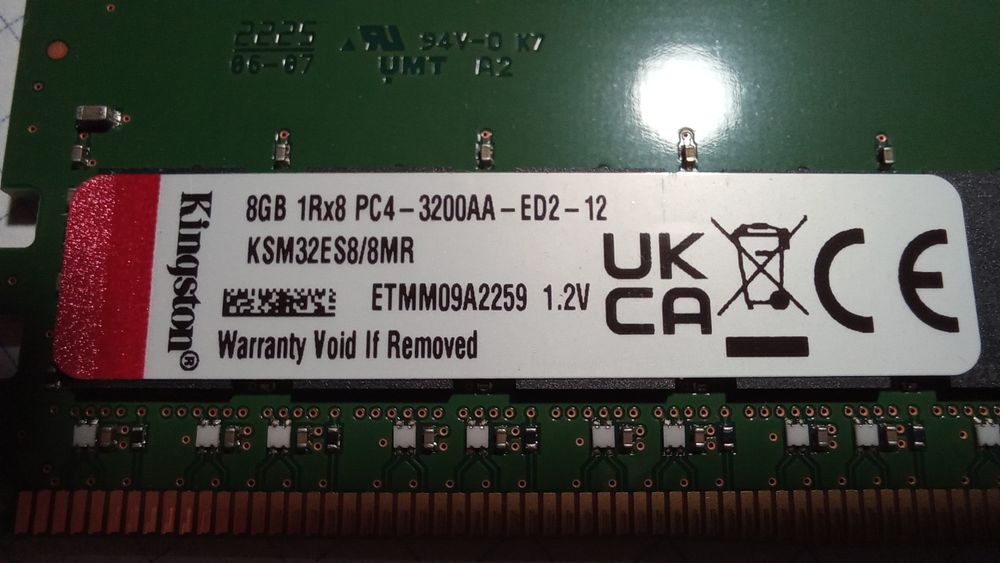ОЗУ Kingston DDR4 8GB 3200MHz