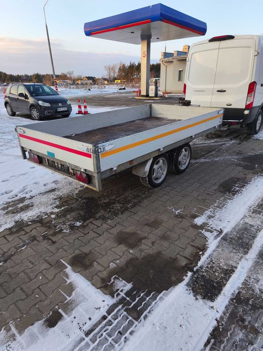 Przyczepka DMC 2t wciągarka najazdy pod minikoparke