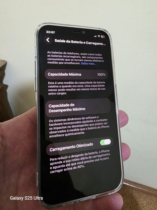 Iphone 12  azul , em estado impecável