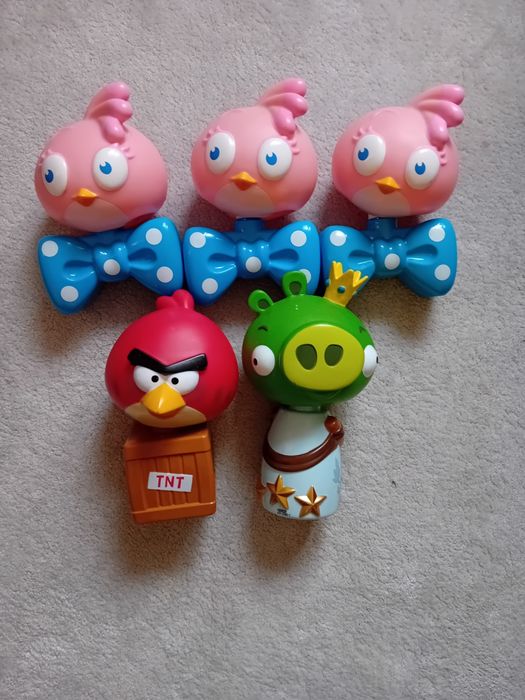 Figurki głowy 5 szt Angry Birds