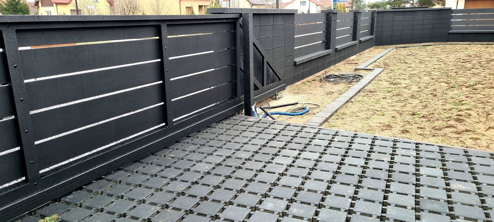 Brama aluminiowa ogrodzenie przęsła furtka