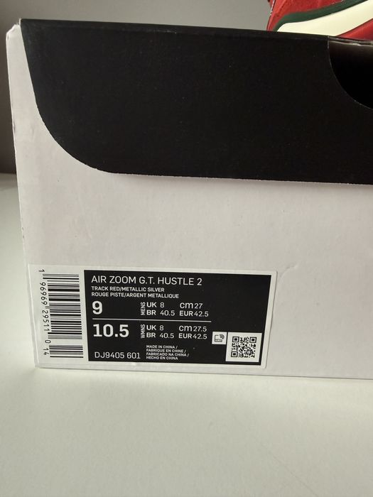 Nike air zoom hustle sneakresy wyższe 42,5 wkładka 27cm
